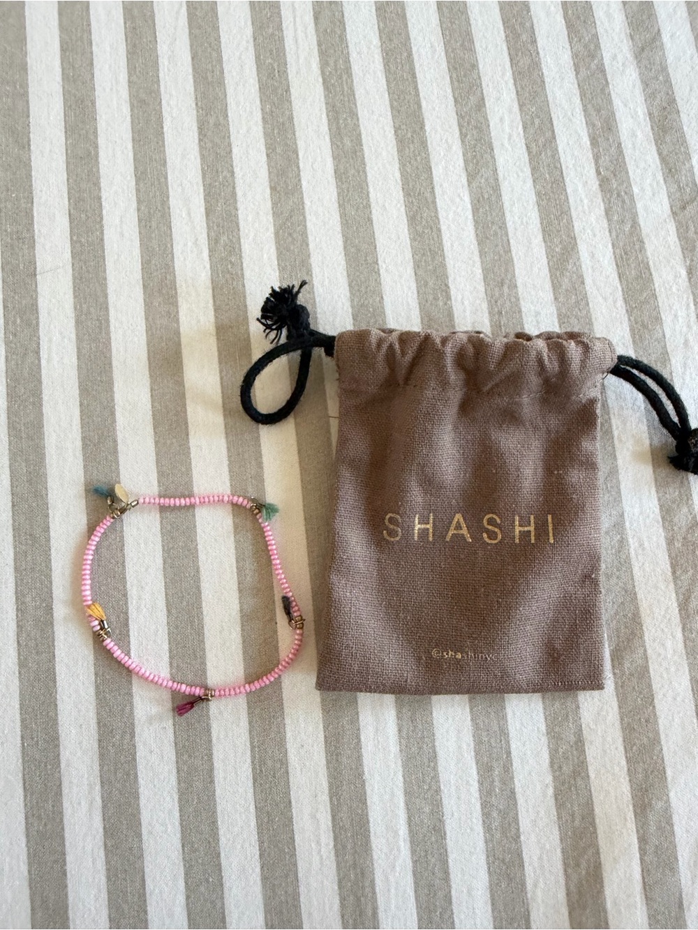 Shashi | Rose Nude Lilu Bracelet